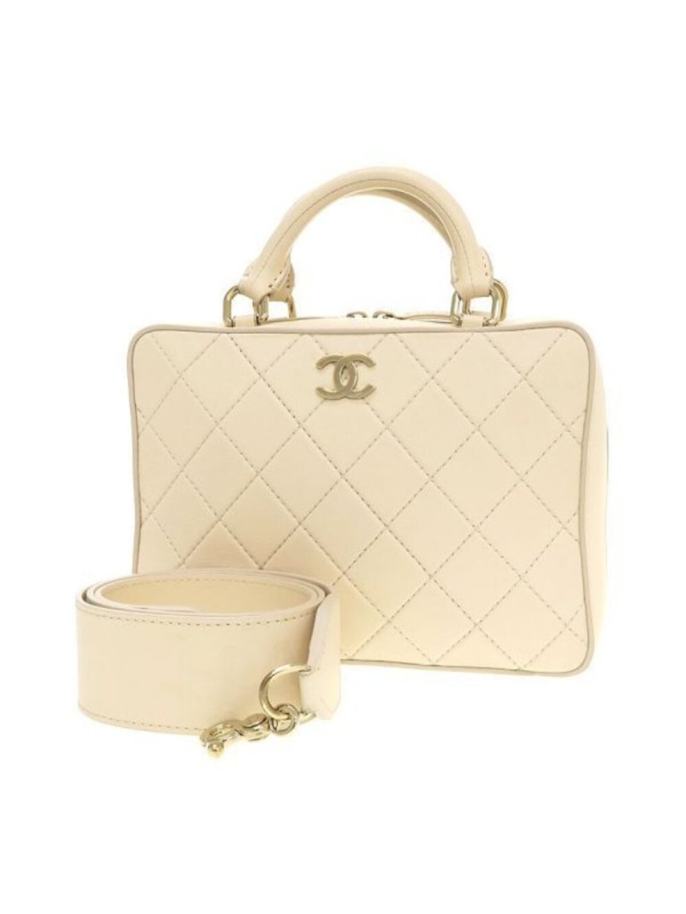 Chanel Quilted 2-Way Wallet